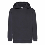 Navy blue childrens sweatshirt Classic kangaroo Fruit of the Loom