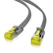 helos Patchkabel Cat.6a Ultraflach U/FTP AWG 32 grau 2,0m