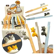 slomart Kemični svinčnik s figurico psa Shiba, modro črnilo 0.5 mm