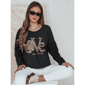 Bluzka damska one size LOVEGLOW ciemnoszara Dstreet