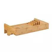 Northix Bambus posteljni pladenj za serviranje 50x30 cm naravni