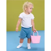 Sinsay - Pamucni šorcevi sa cipkastim volanom - grey blue