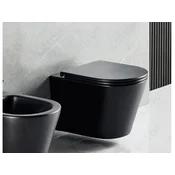 TMK WC školjka Sava Black viseča z desko, SSAVATORBLVD