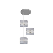 Luster na sajli HELEN 3xE27/60W/230V siva/srebrna