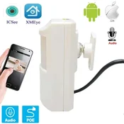 KJB Mini notranja IP kamera PoE z zvokom in nočnim vidom Mini PoE IP kamera IMX307, objektiv 3.6mm, IR 940 nm in zvok
