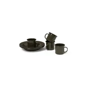 Set piknik posode za 4 osebe ferm LIVING Yard Picnic 8-pack črna barva