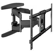 ONKRON Full Motion TV Wall Mount for 40 to 75-inch Flat Panel TVs Digital Panels 45,5 kg, Black