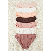 Trendyol Multicolored 7-Pack Jersey Plain Slip Panties