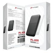 POWERBANK PL-K51 10000MAH PLATOON CRNI