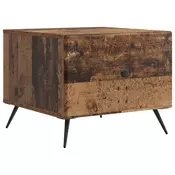 vidaXL Klubska miza s predalom Star les 49 x 50 x 40 cm Inženirski les