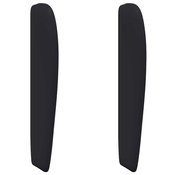 Uši uzglavlja Crna 80 x 23 x 6 cm PVC
