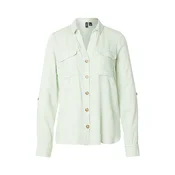 VERO MODA Bluza VMBUMPY svetlo zelena/bela