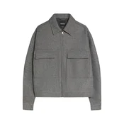 Bershka Prehodna jakna temno siva