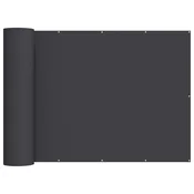 vidaXL Zaslon za zasebnost na balkonu 150 x 600 cm Blago s PU prevleko