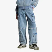 Hlače adidas Mid Rise 2-in-1 Denim Pant Worn Blue Denim XL