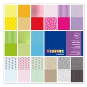 PLAYBOX Dekorativni papir za vabila v barvah, 30 kosov, 35x35