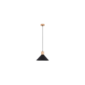 Sollux SL.1320 - Crni luster na sajli JAGA, 1xE27/15W/230V, precnik 30 cm