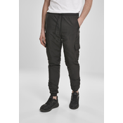 Cargo Nylon Track Pants Black
