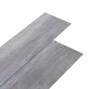 Vidaxl Deske za talne obloge 5,02 m2 36 szt. PVC Mat leseni siv