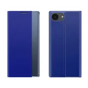 HURTEL Nov ovitek za spanje s preklopnim stojalom za iPhone 16e - moder