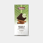 Temna čokolada s cimetom in sladili Torras, 125g