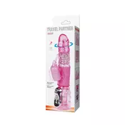 Travel partner silikonski rotirajuci vibrator roze boje D01085/ 6159