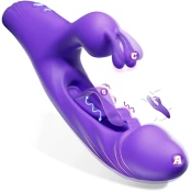 SuperLove Innovative Rubbing Rabbit Vibrator Purple