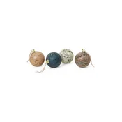 Komplet božičnih kroglic ferm LIVING Marble Baubles L 4-pack