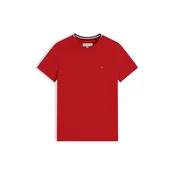 TOMMY HILFIGER Majica  mornarska / rdeča / bela