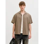 Jack & Jones Srajca Summer 12289191 Rjava Relaxed Fit