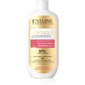 Eveline Cosmetics 24k Gold & Ceramidy Balsam-Serum regeneracijski balzam 3v1 400 ml