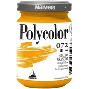 Maimeri Vynil Polycolor Akrilna barva Orange Yellow 072 140 ml 1 kos
