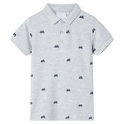 vidaXL Otroška polo majica majica siva melange 116, (21048361)