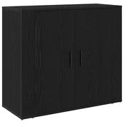Vidaxl Strani šal Črna Orehovina 80 x 33 x 70 cm Konstruiran les