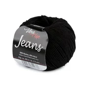 Pletena preja Jeans 50 g - (8001) črna