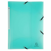 Exacompta Pastel PP Kartoteke z gumico A4 - zelene
