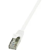 LogiLink RJ45 omrežni kabel CAT 6F S /FTP [1x RJ45 konektor - 1x RJ45 konektor] 0,50 m bela LogiLi