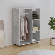 Ormar siva boja betona 80 x 40 x 110 cm od konstruiranog drva