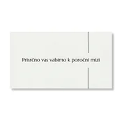 Personal Kartica kot povabilo za mizo - Simple Izberite količino: 31 kos - 60 kos