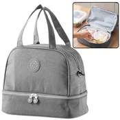 slomart LEAN Termalna torba za malico, siva, 27 cm