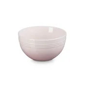 Skodelica za kosmiče COUPE 12 cm, 350 ml, SHELL PINK, kamnita posoda, Le Creuset