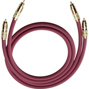 Oehlbach Cinch avdio priključni kabel [2x cinch vtič - 2x cinch vtič] 0.70 m antracitna pozlačeni kontakti Oehlbach