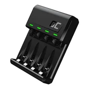 Green GCE GC VitalCharger polnilnik za gospodinjske baterije, USB, črna