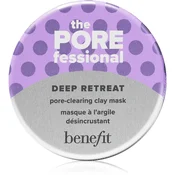 Benefit The POREfessional Deep Retreat čistilna maska za obraz iz ilovice za razširjene pore 75 ml