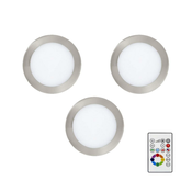 Eglo 78738 - SET 3x LED RGBW Ugradbena svjetiljka TINUS 1xLED/4,8W/230V + DU