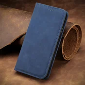 Modra Elegantna Flip torbica (iPhone 14 Plus)