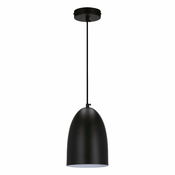 Crna visilica s metalnim sjenilom o 14 cm Icaro - Candellux Lighting