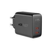 AceFast BRZI ZIDNI PUNJAC 2X USB-C 40W PPS PD QC 3.0 AFC FCP ZA TELEFON