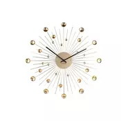 Stenska ura v zlati barvi Karlsson Sunburst, o 50 cm
