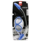 Speedo LEISURE ADULT DUAL LENSES MASK WITH SNORKEL COMBO SET, set za potapljanje, modra SOL25002C